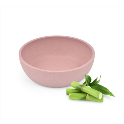 Comedero bambú rosa